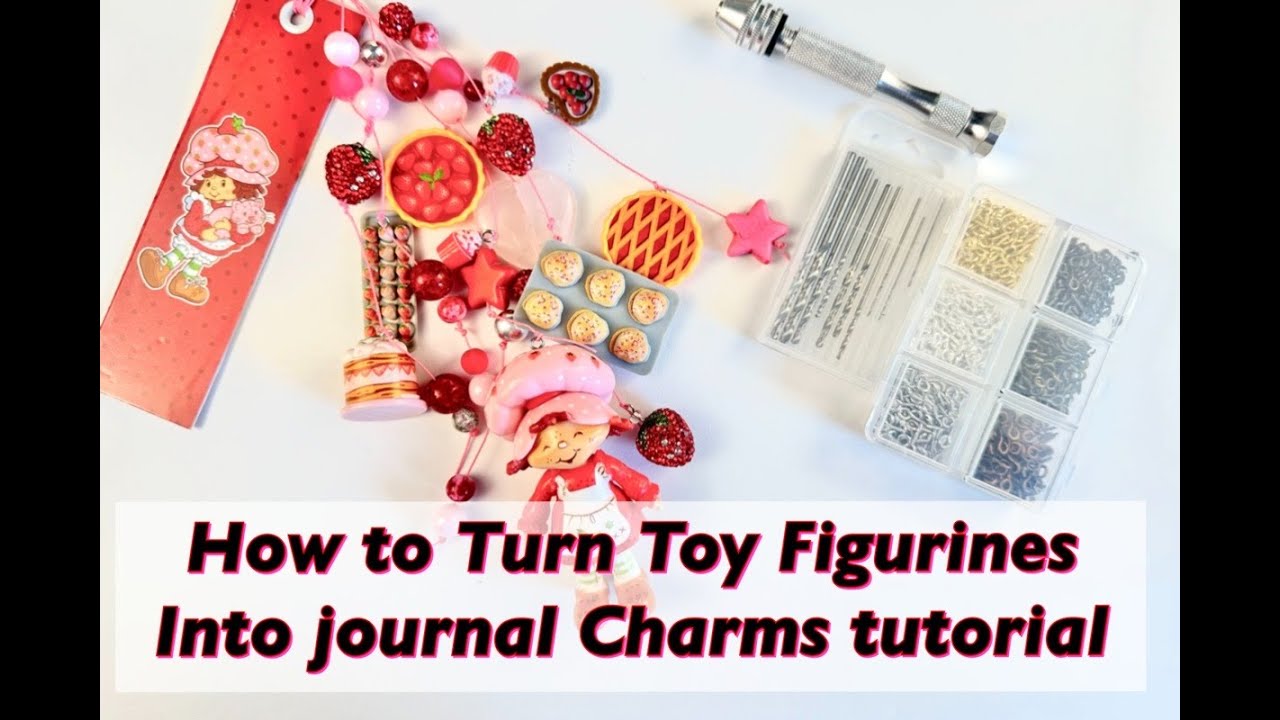 Fast & Easy Journal Charm Tutorial// How to make toy figurines into charms