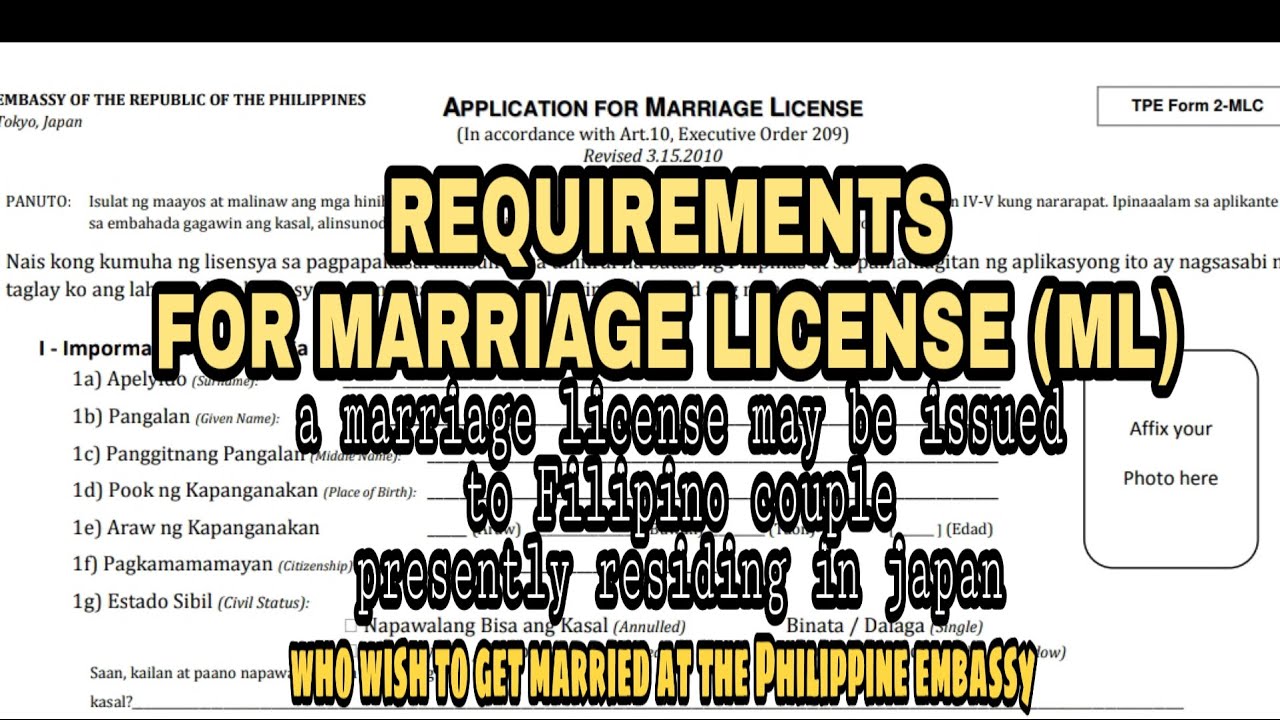 REQUIREMENTS FOR MARRIAGE LICENSE Getting Married in Japan YouTube