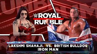 WWE LIVE MATCH - BRITISH BULLDOG VS LAKSHMI SHAHAJI | WWE ROYAL RUMBLE MATCH