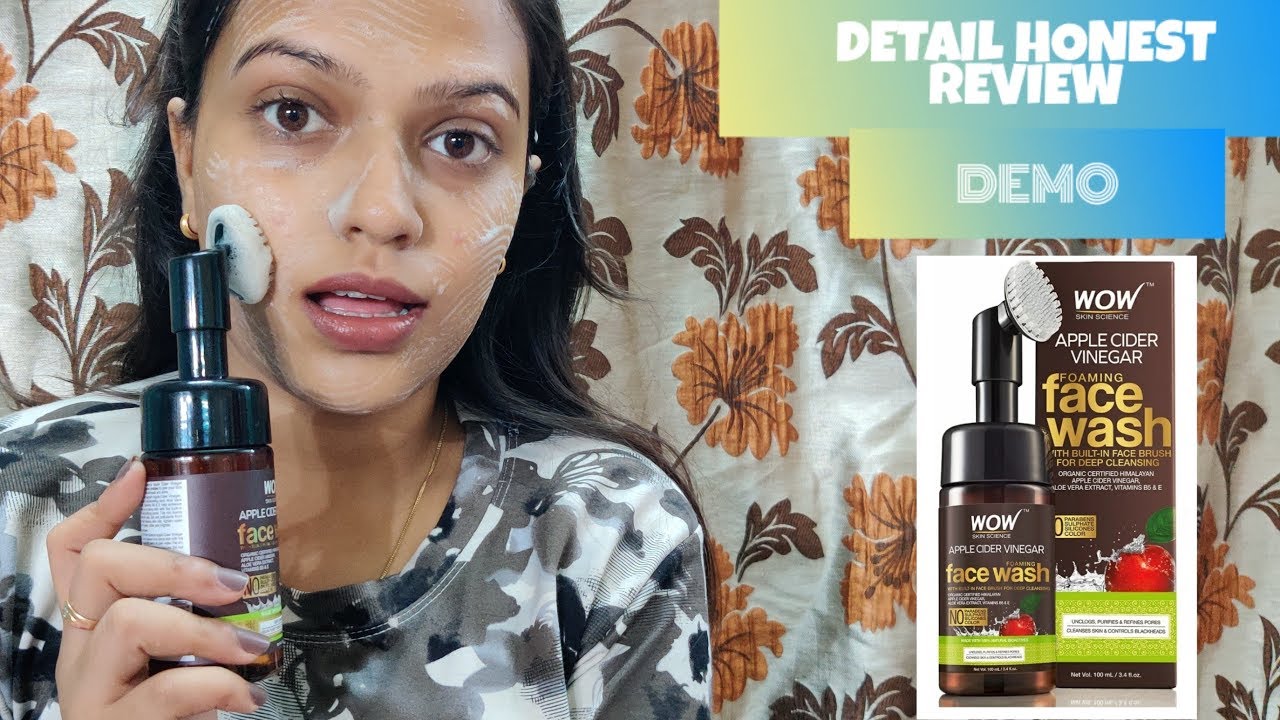 WOW APPLE CIDER VINEGAR FOAMING FACE WASH | FULL HONEST REVIEW | BONGNETIC |