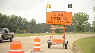 Advanced Warning for Trucks Entering Roadway | Trucks Entering/Exiting System