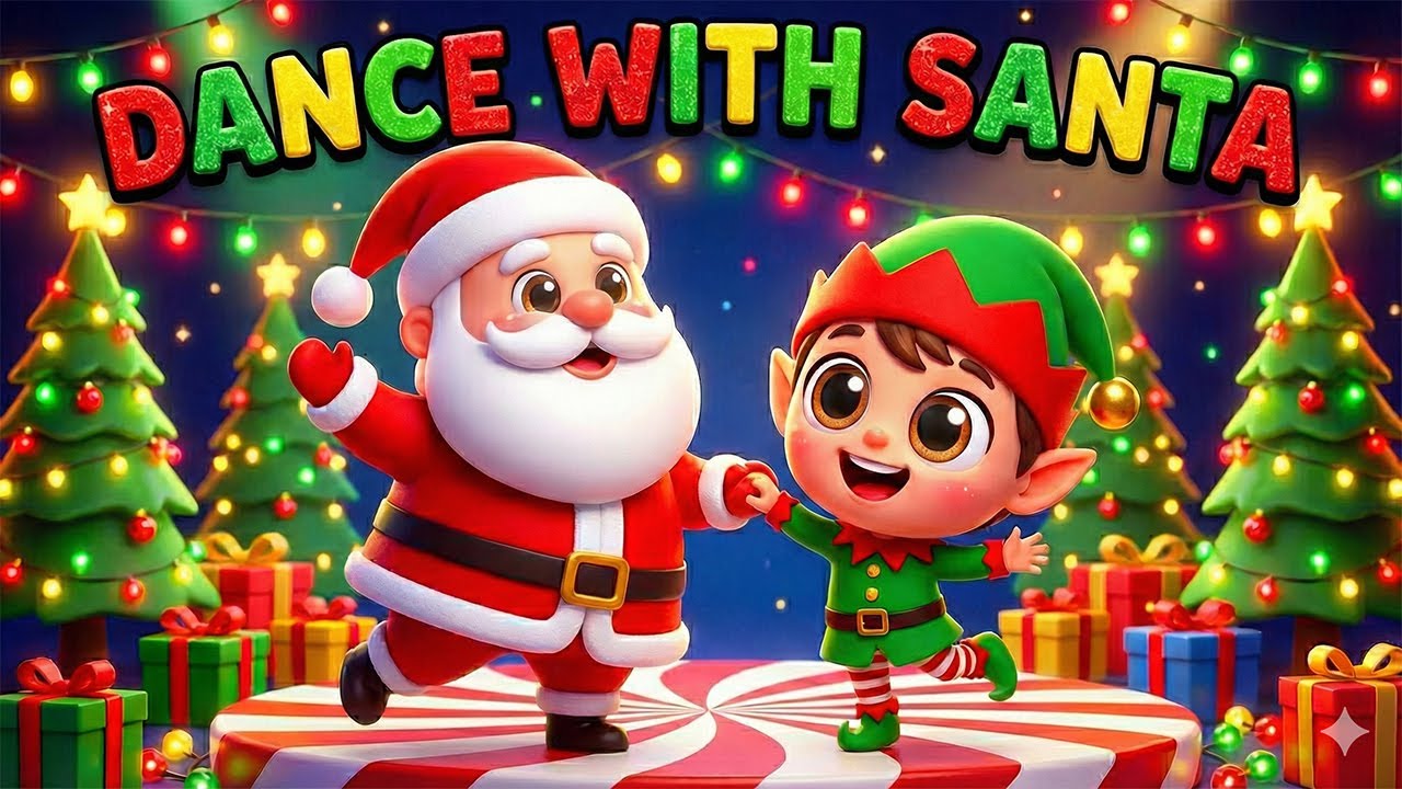 DANCE WITH SANTA! 🎅 Christmas Dance Song for Kids & Toddlers - YouTube