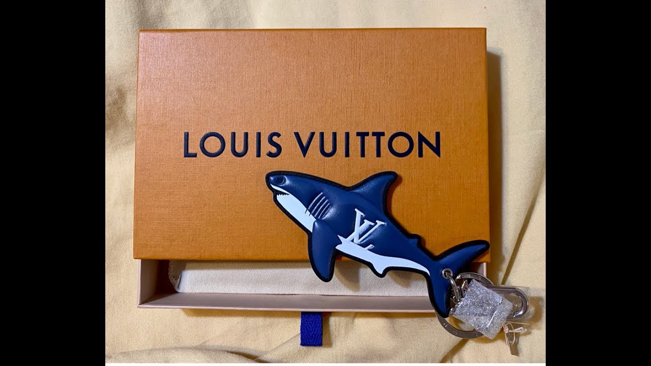 Louis Vuitton Summer 2021 Men's Watercolor Collection Shark Bag Charm  Unboxing 