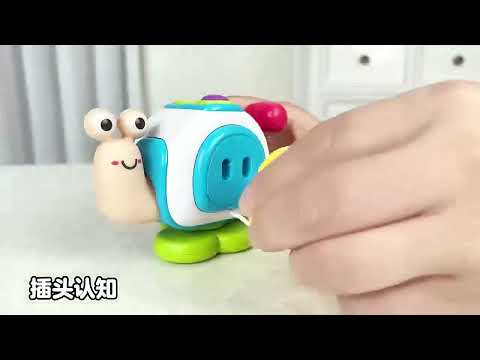 Іграшка Монтессорі Равлик для малюків, що розвиває дрібну моторику, координацію, мислення, вивчення кольору, видео 1