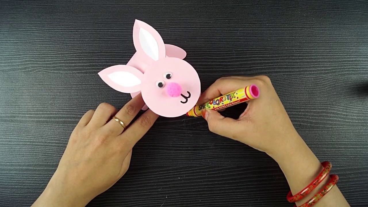Easy Easter Bunny Craft || How To Make Paper Bunny || DIY Paper Bunny ...
