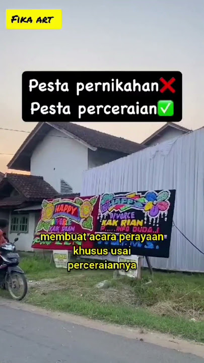 Viral dan Unik Perayaan Pesta Perceraian Pertama Kalinya. #shorts