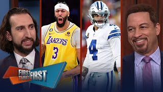 Lakers sweep Bucks w/o LeBron, AD outplays Giannis, Cowboys ‘locked & loaded’ | FIRST THINGS FIRST