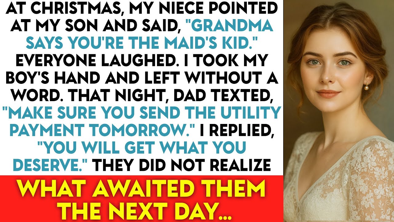 At Christmas, My Niece Pointed At My Son And Said, “Grandma Says You’re The Maid’s Kid..