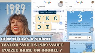 How to play Taylor Swift's 1989 Vault game on Google