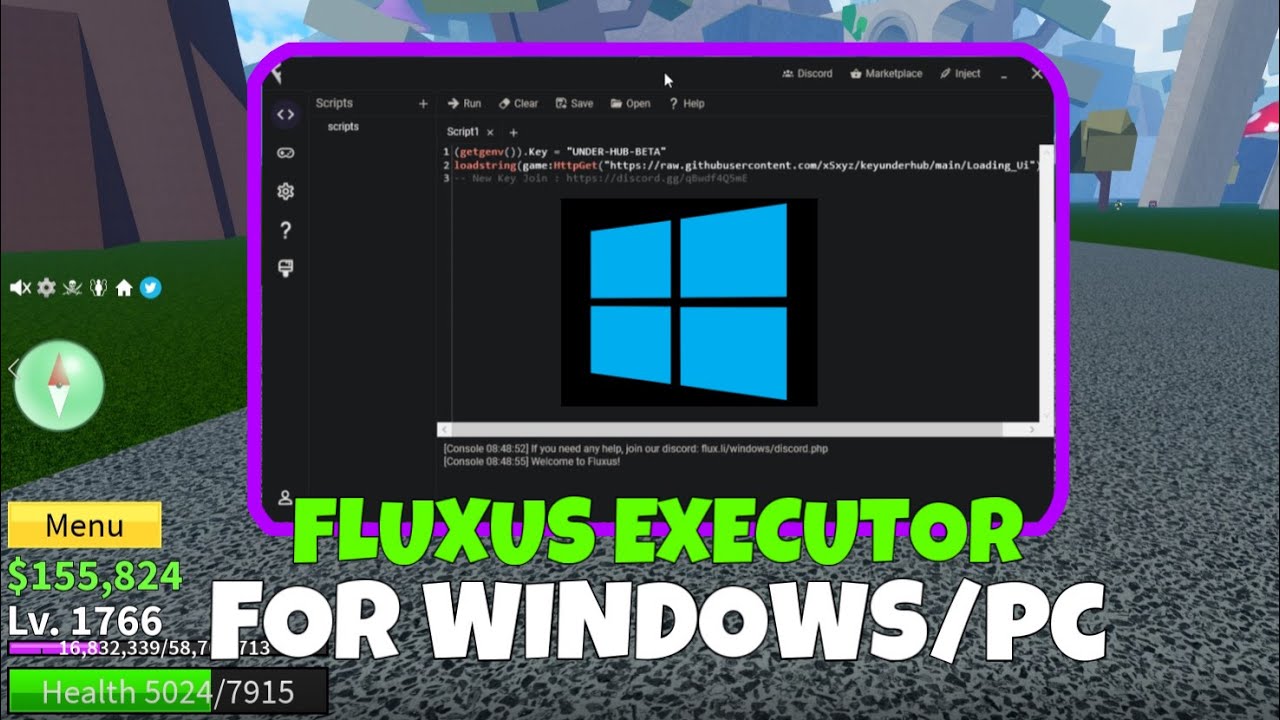 Fluxus executor on PC full install guide with KEY 