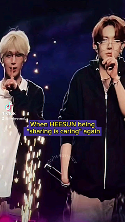 When HEESUN always being' Sharing is caring'... #heesun  #heeseung #sunoo #enhypen