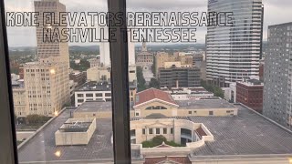 AMAZING GLASS KONE traction elevators the Renaissance Nashville TN