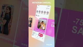 Instagram carousel animation.