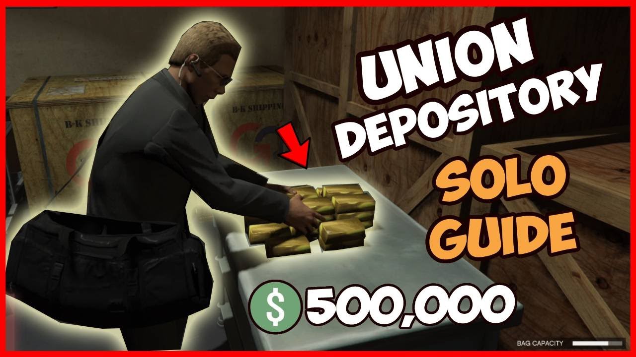 EASY 500,000! Union Depository Heist Contract SOLO GUIDE Make