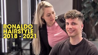 Wavy & Curly Hairstyle and haircut like Ronaldo 2018 - 2021