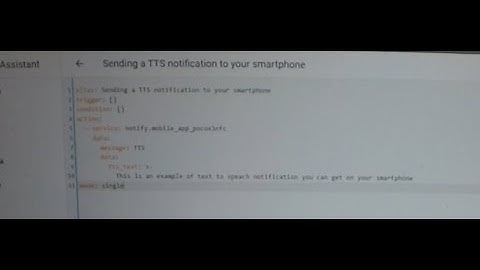 HomeAssistant - How to send a text to speech notification to your smartphone