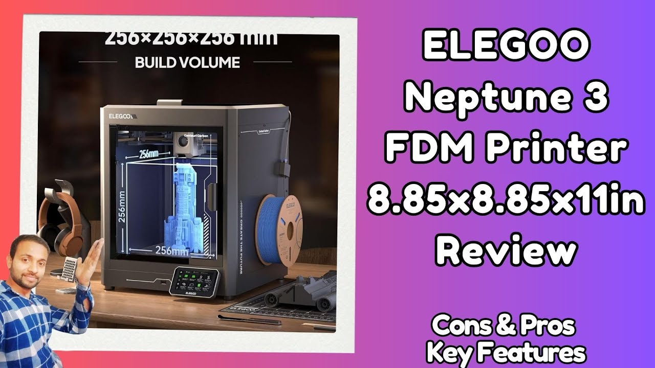 Обзор нового FDM-принтера ELEGOO Neptune 3 размером 8,85x8,85x11 дюймов — 5 лучших 3D-принтеров д...