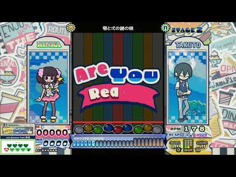 [pop'n music Jam&FIzz] 零と弌の鍵の唄 UPPER N 正規/鏡 パーフェクト