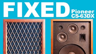The BEST Pioneer Speakers? CS-63DX Restoration - YouTube