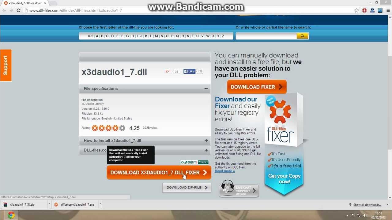 How to fix x3daudio1 7 dll error for skyrim youtube