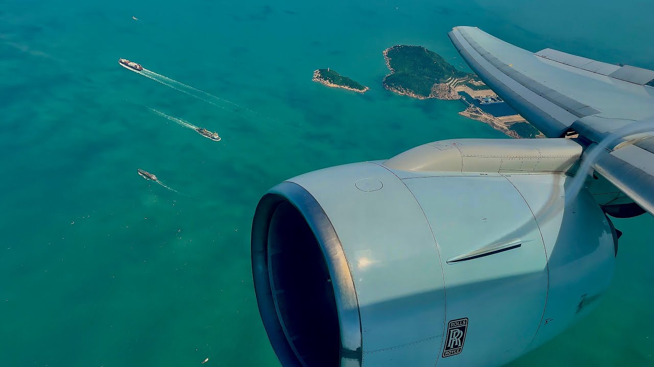 [4K] – Stunning & Smooth Hong Kong Landing – Cathay Pacific – Boeing 777-300 – B-HNO – SCS 1361