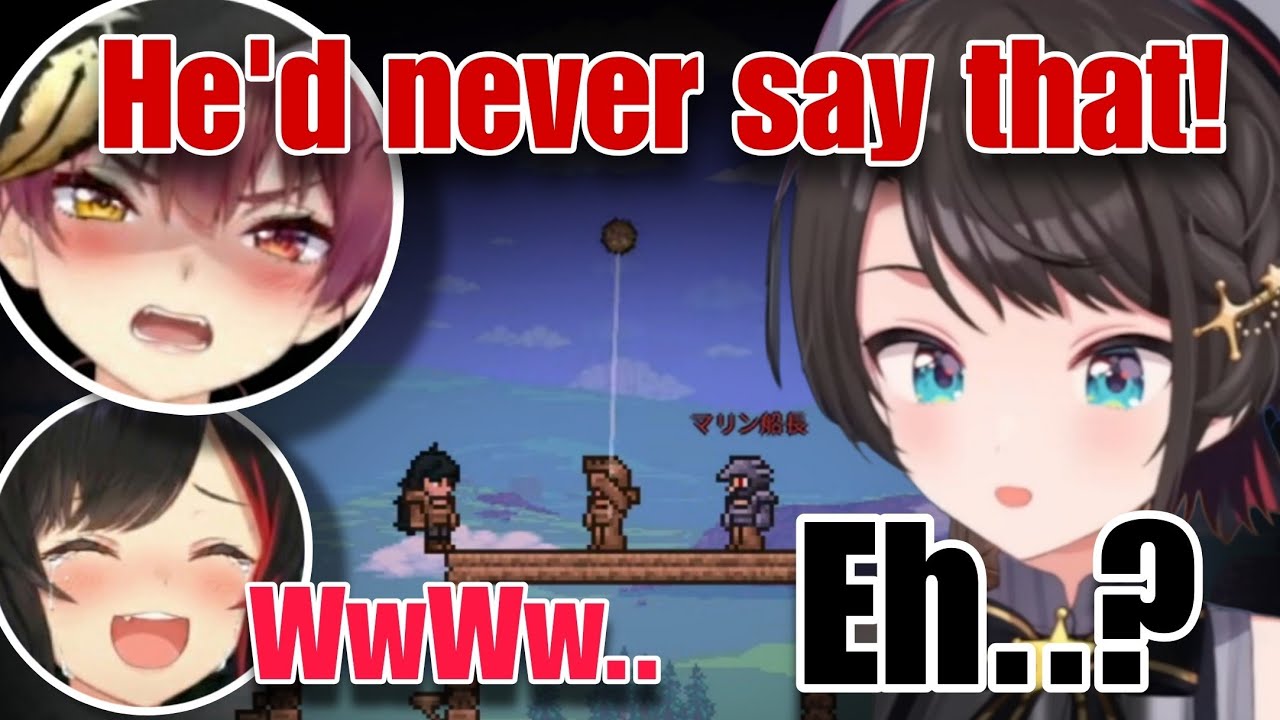 Subaru Cracks Everyone Up by Confidently Quoting the Wrong ‘Killua’ Line! [HoloTerraria]