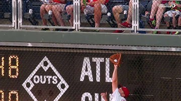 PIT@PHI: Francoeur leaps to rob Polanco of a hit