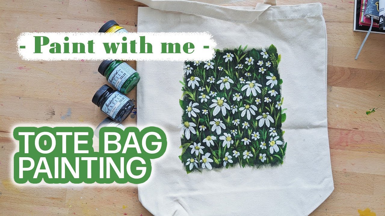How To Paint A Tote Bag How To Paint With Fabric Paint Paint With How To Paint A Tote Bag How To Paint With Fabric Paint Paint With