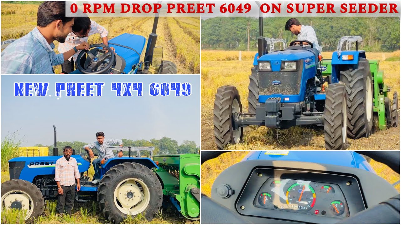 New Preet 6049 4X4 • ਪਹਿਲੇ ਦਿਨ ਏ ਸੁਪਰ ਸੀਡਰ ਤੇ • Full Review • Open Challenge • Benipal Jattz