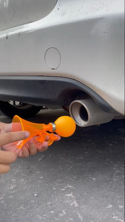 EXPERIMENT TEROMPET TELOLET DIDALAM KENALPOT MOBIL!!! SEPERTI INI #terompet #telolet #shorts