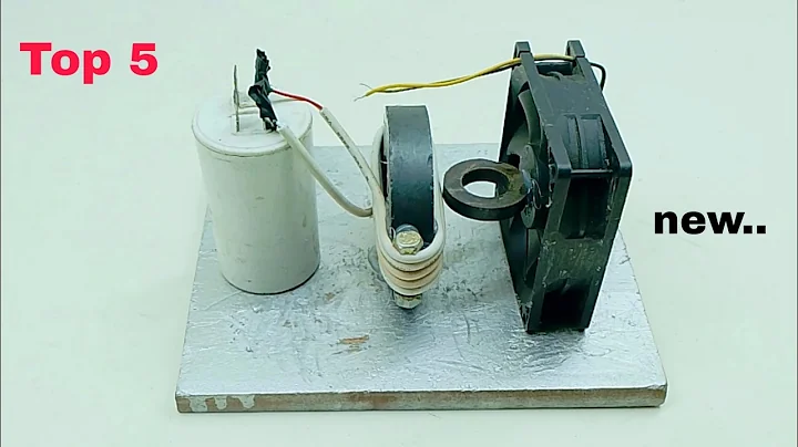 Top5 awesome electric free energy generator copper coil Self Running Using By Capacitor Magnet 100%