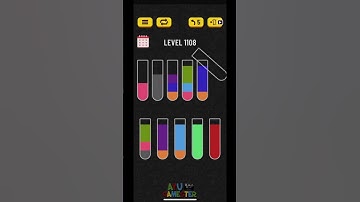 Water Sort puzzle level 1108 | AYU Gamester #shorts