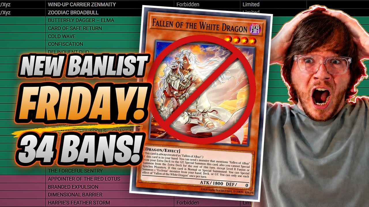 NEW YUGIOH TCG BANLIST! 34 BANS + 8 LIMITS @ YCS HOUSTON (YUGIOH IS SAVED!!!!)