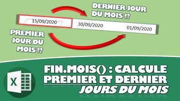 COMMENT OBTENIR LE DERNIER OU LE PREMIER JOUR DU MOIS AVEC LA FONCTION FIN.MOIS() D’EXCEL