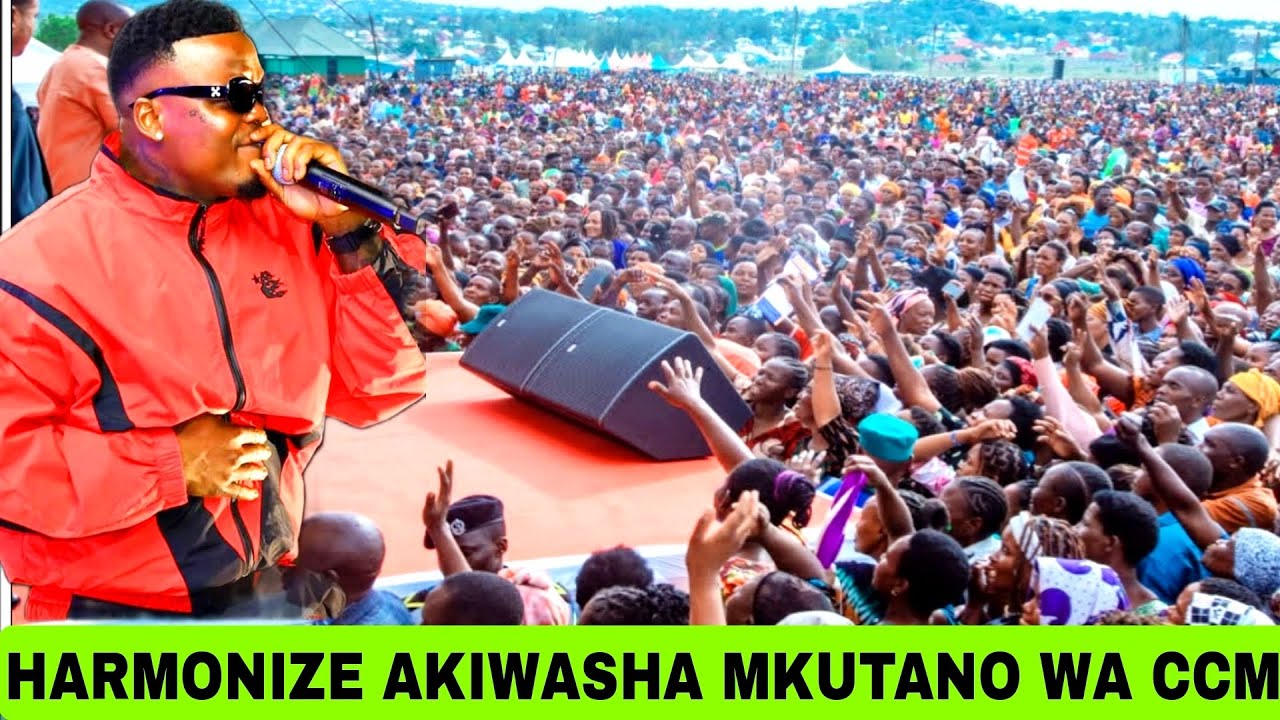 MAPOKEZI YA HARMONIZE KWENYE MKUTANO WA CCM MBELE YA RAIS SAMIA NI ...