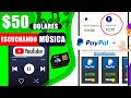 Hasta $50 USD Diarios &quot;Escuchando Musica&quot;🤯 DESDE tu Celular 🔥💸 Cómo GANAR DINERO en PayPal 2023
