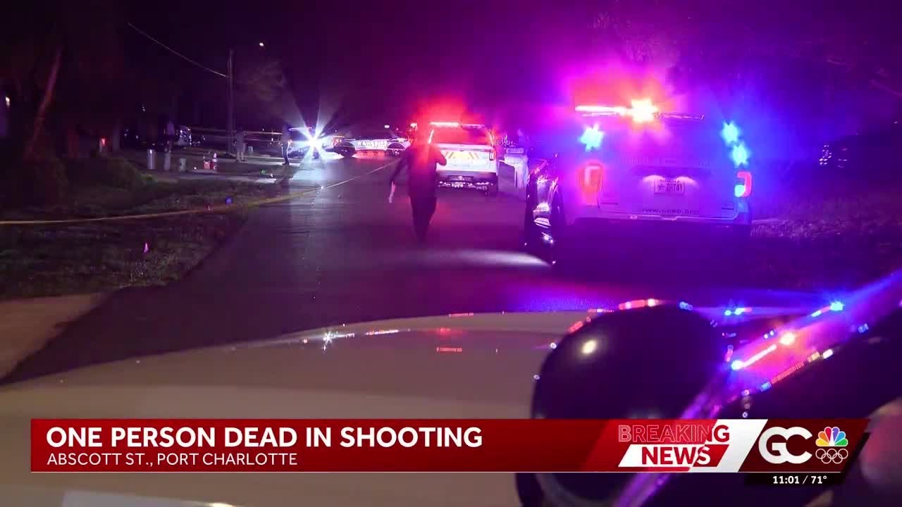 Death investigation underway after shooting on Abscott Street in Port Charlotte