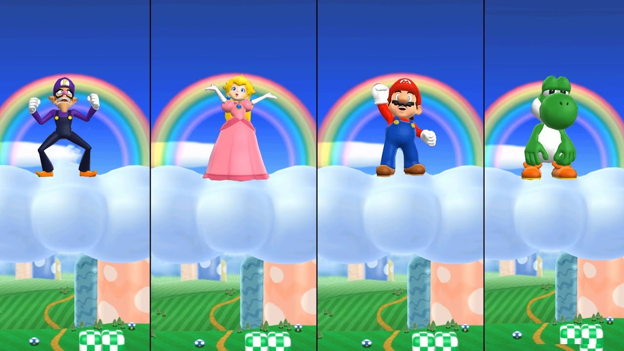 Mario Party 9 - Step It Up (Master Difficulty) Waluigi Vs Peach Vs Mario Vs Yoshi | JinnaGaming