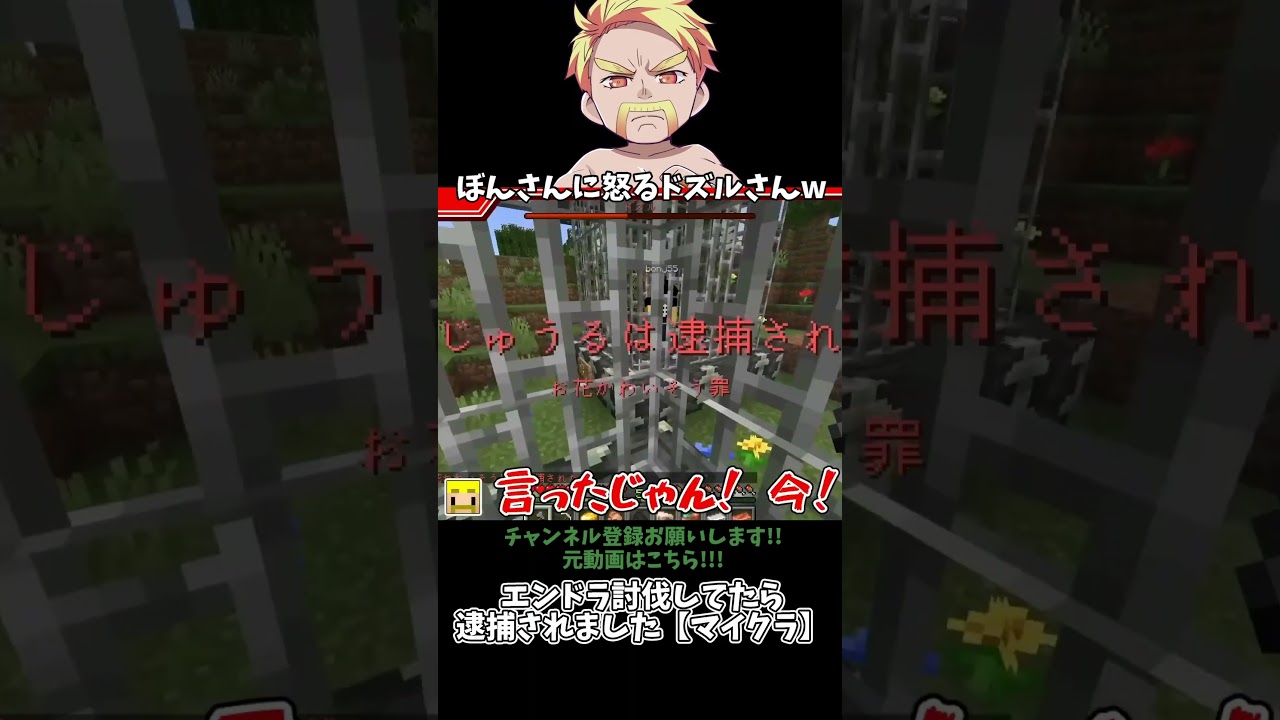 ✂ぼんさんに怒るドズルさんw @dozle #ドズル社切り抜き #マイクラ #shorts