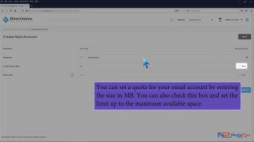 How to create an email account in DirectAdmin