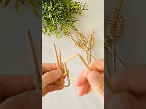 Buğday başağı yapımı✨️ #craft #diy #sepetiyapimi #handmade