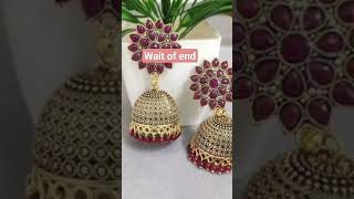 New trending 4 jhumka डिज़ाइन spacial हरियाली तीज traditional demo #viralvideo #youtube # shorts