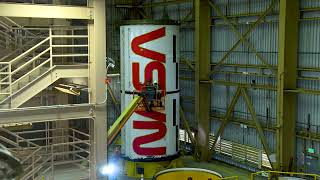 Artemis II Boosters Receive Iconic NASA “Worm”