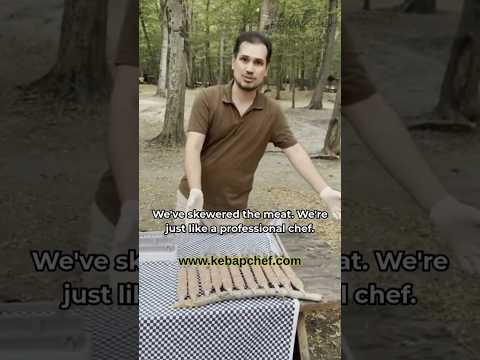 Grilling Adana in Nature 🍢 Easy with KebapChef #kebab #grill #nature