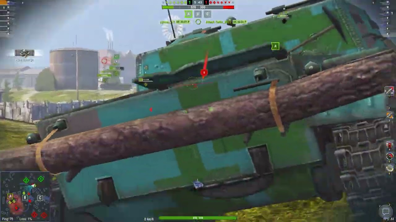 World of Tanks Blitz - Tense, Fast Skirmish on Falls Creek Map