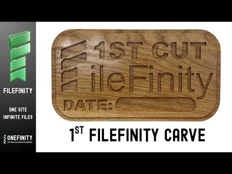 FileFinity First Test Cut Carve | Onefinity CNC