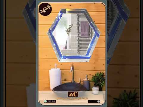 مرابا حمام وضيافة جديدة مرايات ديكور مرايا ابداع ابداع مصممين مرايا فاظا مراية حمام مرايا 24