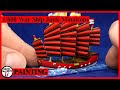 Miniature Chinese War Junk for wargame: 1/600 Minairons Miniatures