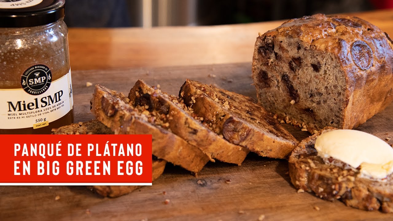 Panqué de Plátano | Pan Horneado en Big Green Egg