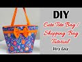 How to make Beautiful Tote Bag from Old Clothes | Shopping Bag Cutting and Stitching tutorial | Bag